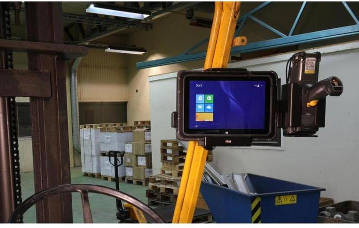 Produktbild Brodit KFZ-Halterung KFZ-Halterung, Bohrung: AMPS, VESA 75, Module Upgrade, separat bestellen: KFZ-Befes...