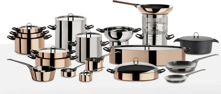 Actual product image Alessi Cintura di Orione (14 cm, Pot, Stainless steel, Copper)