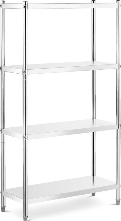 Produktbild Royal Catering Edelstahlregal Küchenregal Gastro Regal Standregal Schwerlastregal 100x40x180 cm