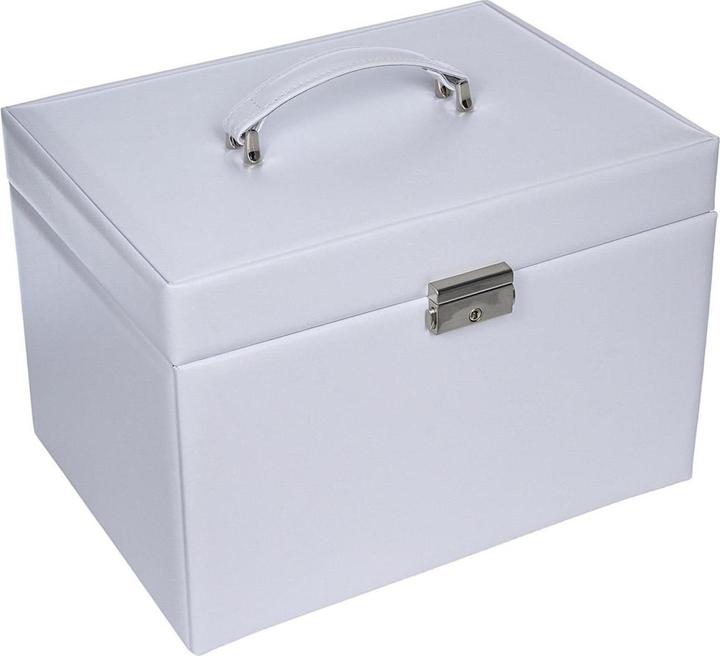 Actual product image Sacher M8.001.012043 - Jewellery case Victoria vario white leather