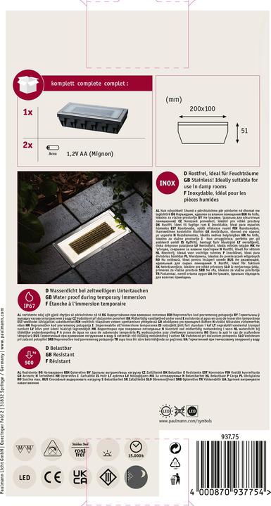 Produktbild Paulmann LED Bodeneinbauleuchte Box (7.50 lm, IP67)