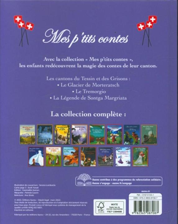 Immagine prodotto Mes p'tits contes des cantons du Tessin et des Grisons (Francese, Pompeï Christine, 2022)