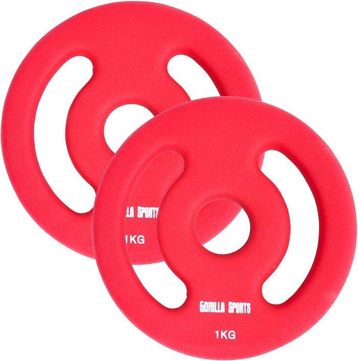 Immagine prodotto Gorilla Sports Piastre di peso (2 x 1 kg)