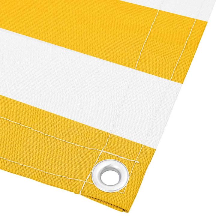 Image du produit VidaXL Pare-vue de balcon Rayé Jaune Et Blanc (2400 cm)