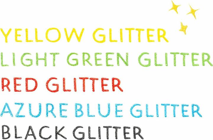 Actual product image Edding 1200 glitter fibre-tip pens set of 5 basic (Multicoloured, 5 x)