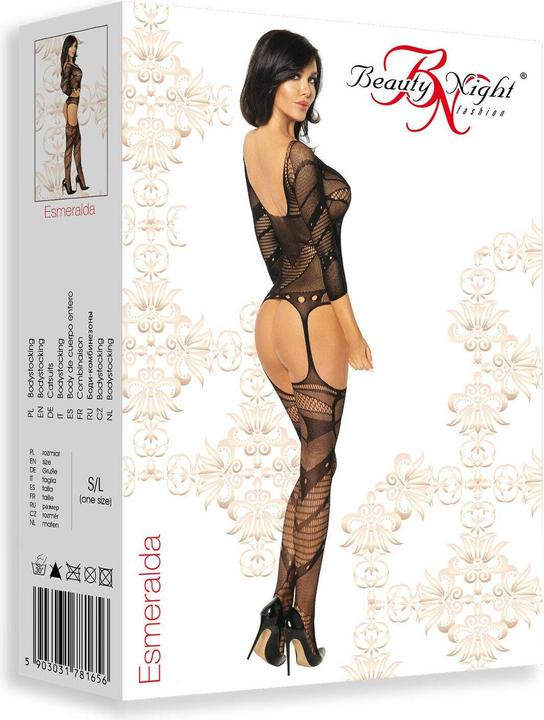 Image du produit Beauty Night BN-Esmeralda Bodystocking noir S-L (S, M, L)