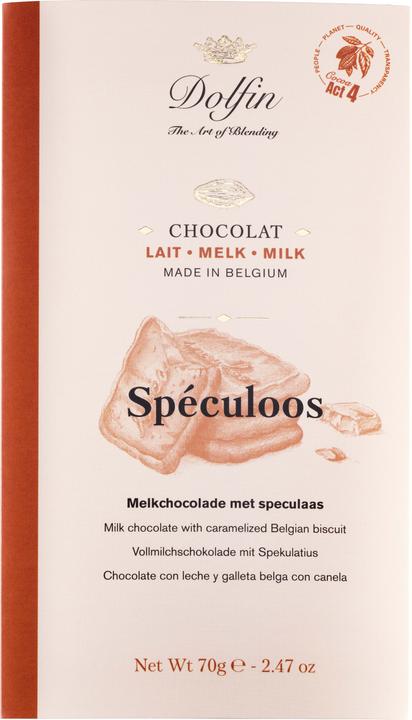 Immagine prodotto Dolfin Cioccolato al latte 32% - Speculoos (87 g)