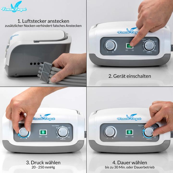 Produktbild Venen Engel 4 Gleitwellen Massage-Gerät Komplett-Set (Bauch, Arm, Beine)