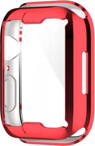 Actual product image Cover-Discount Apple Watch 41mm - Rubber Protection Case red