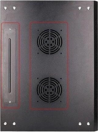 Actual product image Extralink 4U 600X450 WALL-MOUNTED RACK CABINET BLACK Wall mounted rack (4 RU, 19 inch rack)