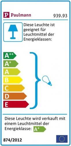 Energie-Label Paulmann Einbauleuchte Floor (230 lm, GU10, IP67)