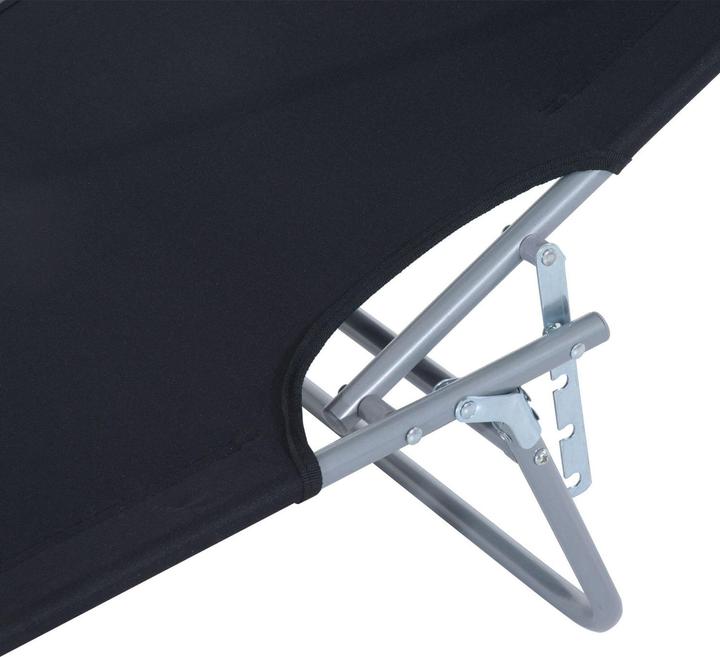 Actual product image Outsunny Sun lounger with sunshade (187 cm)