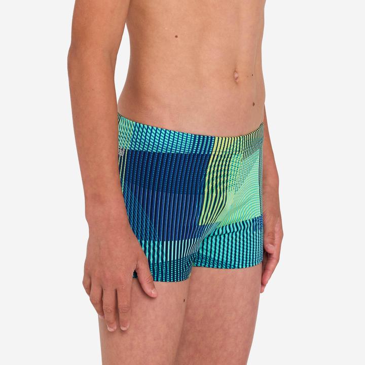 Produktbild Nabaiji Badehose Boxer Jungen - 500 Fitib blau/grün (8, 9, 10)