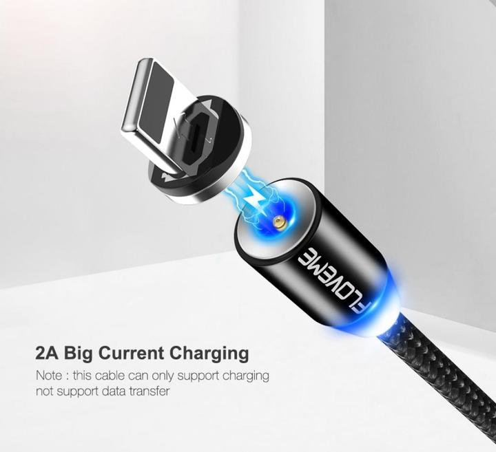 Image du produit Floveme Insnap Câble de charge MicroUSB avec connecteur magnétique (USB 1.0)