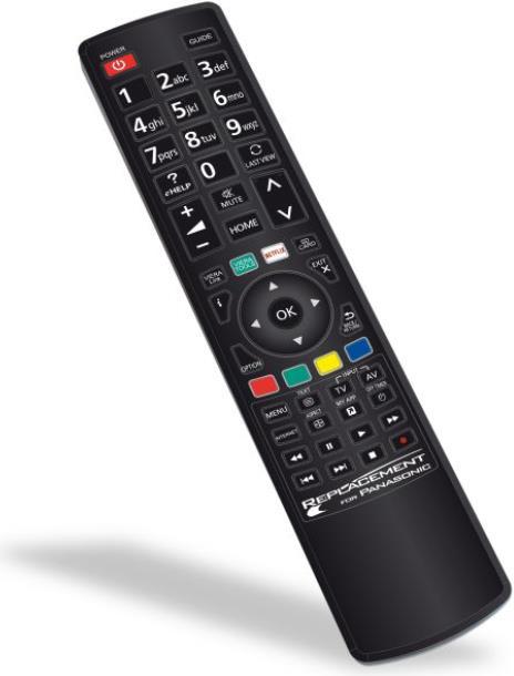 Produktbild GBS Panasonic Ersatz Fernbedienung (Gerätespezifische Fernbedienung, Infrarot)