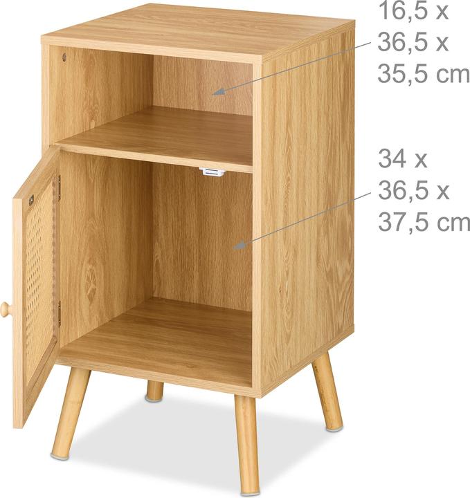 Immagine prodotto Relaxdays Nachttisch (40 x 39 x 72 cm)
