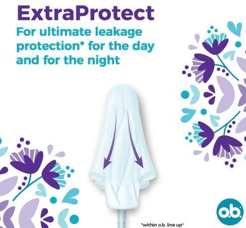 Immagine prodotto o.b. ExtraProtect assorbenti normali - Variante: 56 ks (56 x, Normale)
