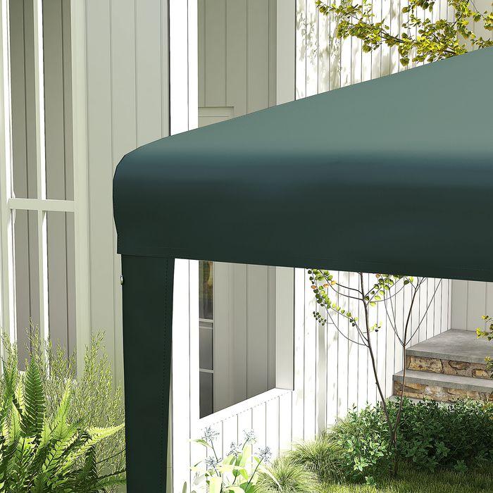 Image du produit Swisshandel24 Pavillon 2,7x2,7 m Tente de réception Pavillon de jardin Tente de réception acier, vert foncé (270 cm, 270 cm)