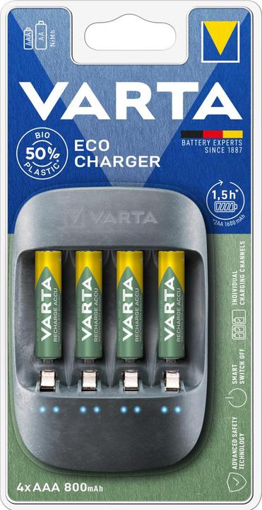 Actual product image Varta eco charger (1 pcs., AAA, 800 mAh, Battery + charger)