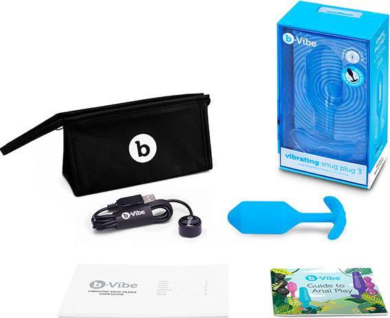 Image du produit B-Vibe Vibrating Snug Plug 3 (L) Blue