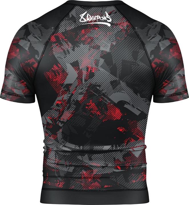 Actual product image 8Weapons 8 WEAPONS Rashguard, S/S, Hit 2.0, black-red, L (L)
