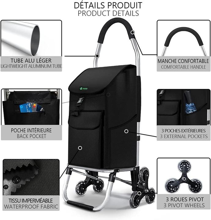Image du produit Vounot Chariot à provisions