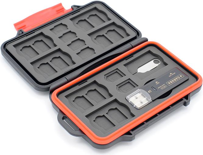 Immagine prodotto Caruba Multi Card Case MCC 7 inkl. USB 3.0 Kartenleser (USB 3.0)