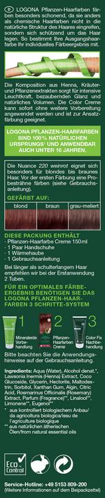 Produktbild Logona PHF Creme 220 weinrot (220)