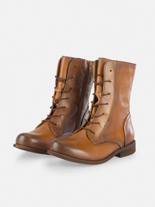 Immagine prodotto Felmini Stivale stringato Wide Fit W103 in vera pelle, con zip interna e tacco basso. (41)