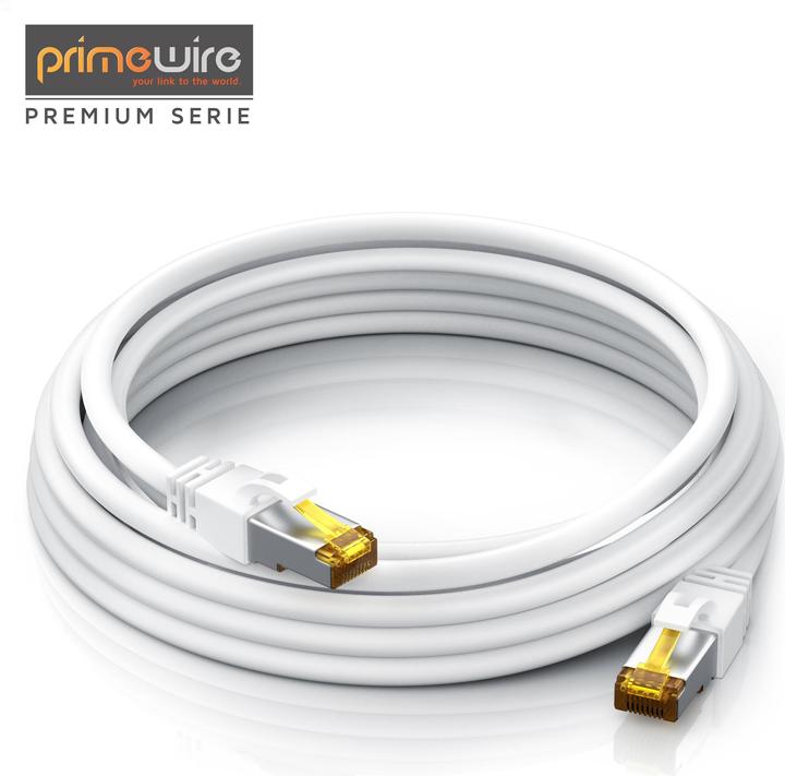 Produktbild Primewire CAT.7 Netzwerkkabel - Ethernet Gigabit Lan Kabel RJ45 - 10 Gbit/s - Patchkabel - komp. CAT.6 CAT.8 (S/FTP, CAT7, 0.50 m)