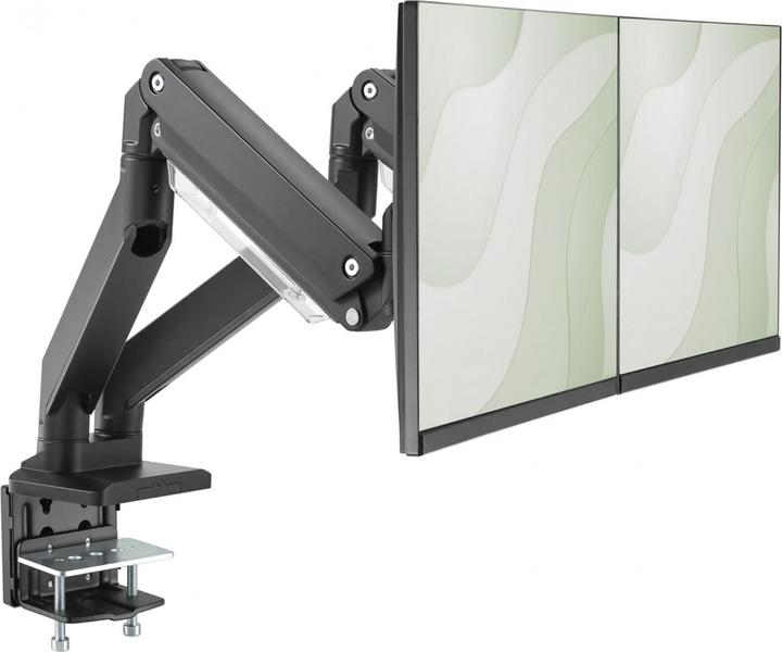 Immagine prodotto Digitus Assmann Electronic Dual Gas Spring Monitor Mount 2x 35 pollici 2x15kg max nero (Tavolo, 35")
