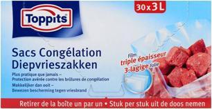 Actual product image Toppits Freezer bags 3 litres 30 pieces (30 x)
