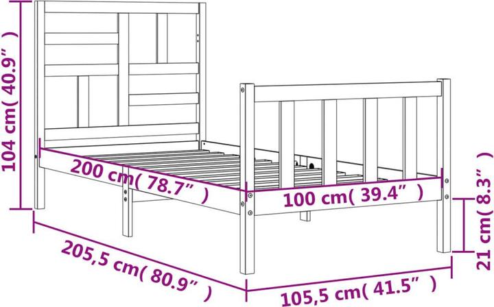 Actual product image VidaXL Adino (100 x 200 cm)