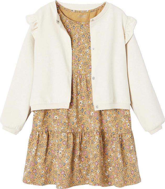 Produktbild Vertbaudet Mädchen Set: Shirtkleid & Cardigan (140)