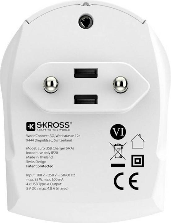 Produktbild Skross Reisenetzteil 1.302422 4800 mA, 5 V