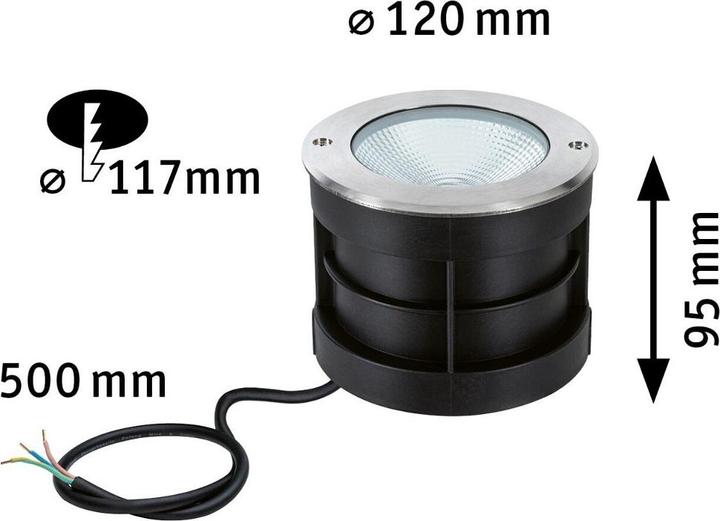Actual product image Paulmann Floor recessed luminaire (620 lm, IP67)