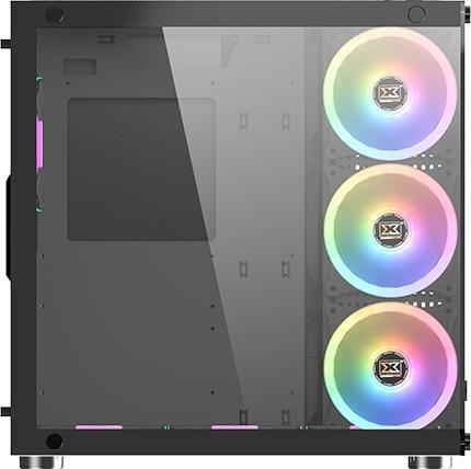 Image du produit Xigmatek Boitier Moyen Tour ATX compatible Aquarius Plus RGB avec panneaux vitrés (Noir) (Mini-ITX, mATX, ATX)