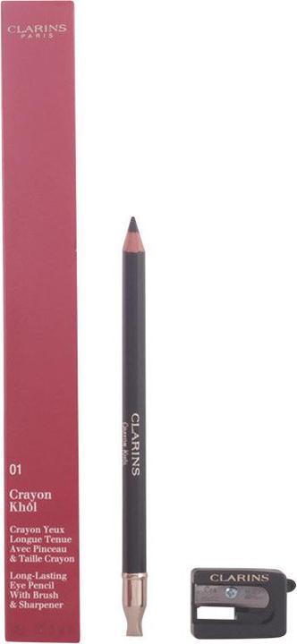 Actual product image Clarins Crayon Khol Long-Brush & Sharpener (01 Carbon Black)