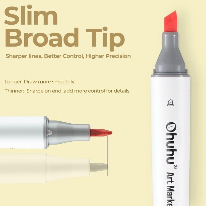 Produktbild Ohuhu Kaala Kunstmarker (Mehrfarbig, 6 mm, 60 x)