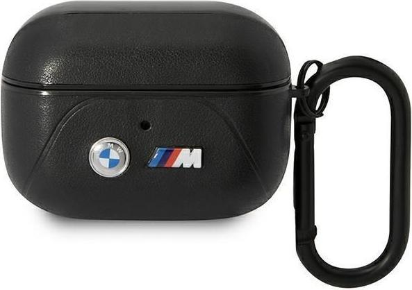 Image du produit BMW BMAP22PVTK Coque AirPods Pro czarny/black Leather Curved Line (Manchon pour casque d'écoute)