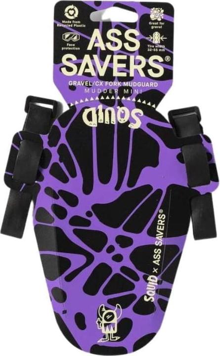 Actual product image Ass Savers MFM-1 Mudder Mini - Squid (Front mudguard)