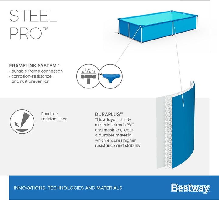 Actual product image Bestway Steel Pro (221 x 150 x 43 cm)