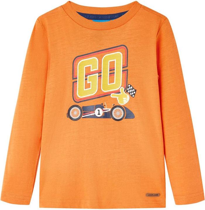 Produktbild VidaXL Kinder-Langarmshirt Dunkelorange 92,Material: 100 (92)