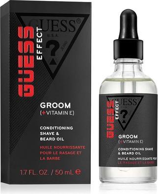 Guess Effect Boost Conditioning Shave and Beard Oil for Men 1.7 oz