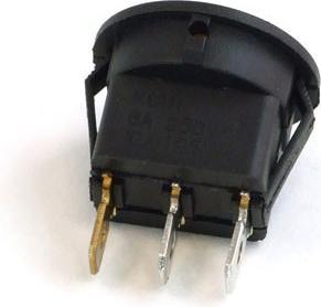 Actual product image Phobya Rocker switch round LED blue 1-pole ON/OFF black (3pin)