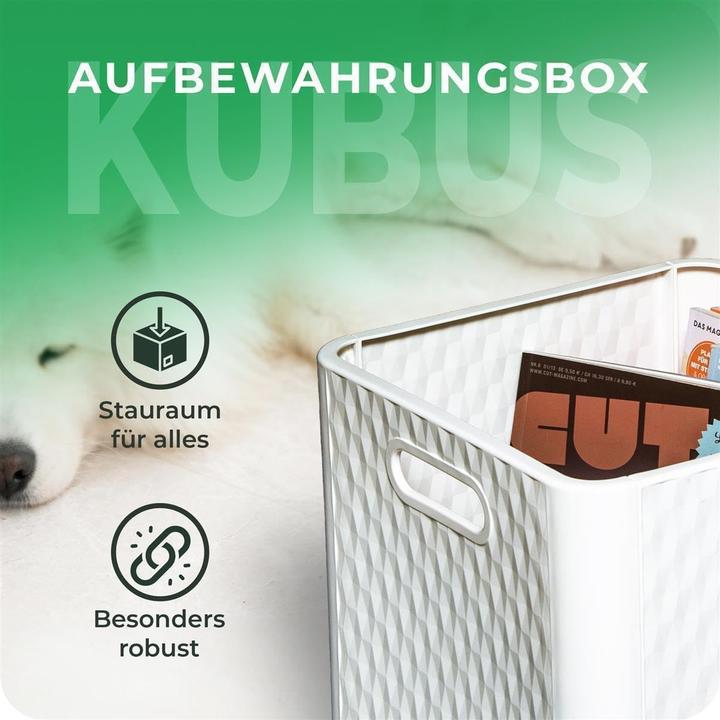 Immagine prodotto Novaliv 3X Box 30x30x30 cm Weiss Boxen für Kallax Regal Körbe 30x30 Aufbewahrungsbox Regal als Schran (30 x 30 x 30 cm, 25 l)