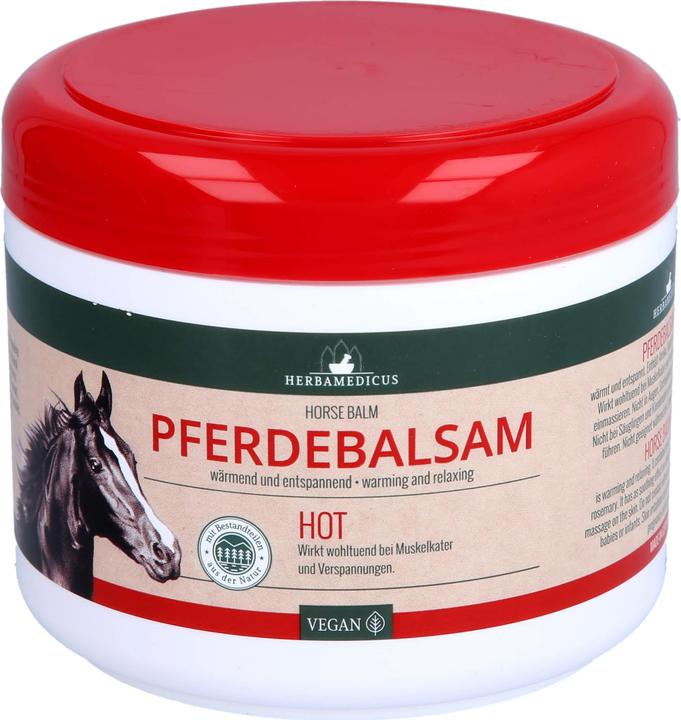 Image du produit Herbamedicus Baume pour chevaux Hot chauffant et relaxant, 500 ml de baume (Crème pour le corps, 500 ml)