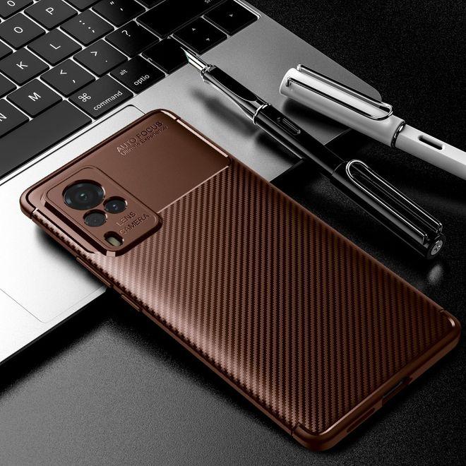 Actual product image MU Style Carbon Fiber TPU Softcase Series (Vivo X60 Pro)