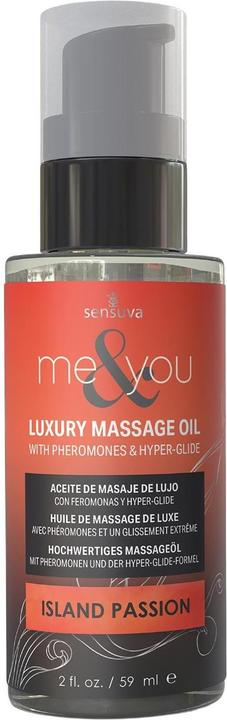 Sensuva me and you massage oil island passion 59ml