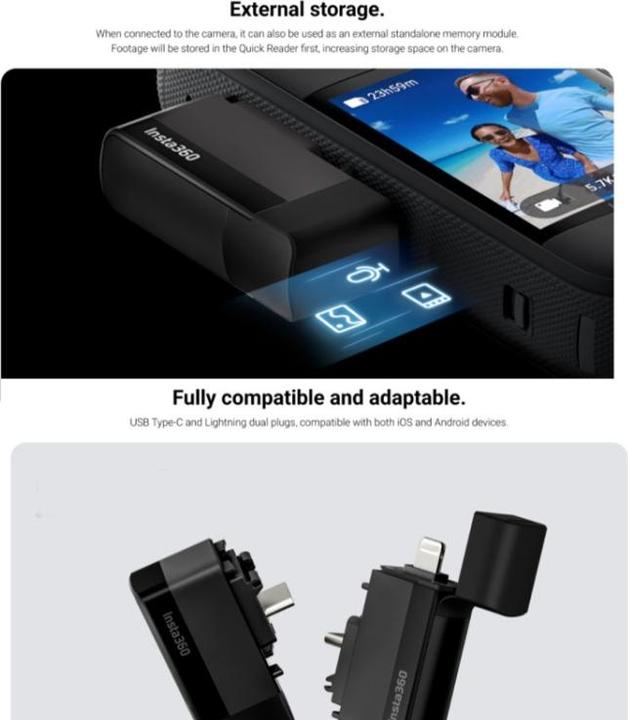 Image du produit Insta360 X3 Quick Reader (x3)